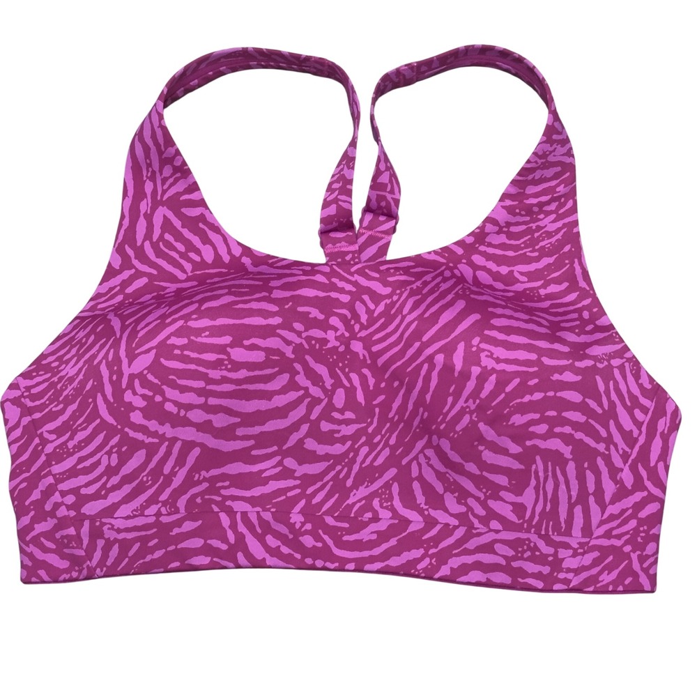 Athleta Size 34 C Advance Sports Bra High Impact Support Workout Magenta Purple